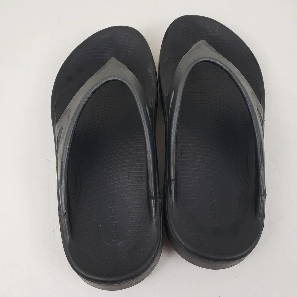 OOFOS OOriginal Sport Recovery Sandals Black Graphite Mens 9 Womens 11 EU 42